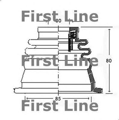 FIRST LINE fcb2542 -  Пыльник, приводной вал